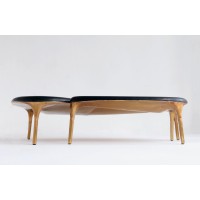 <a href=https://www.galeriegosserez.com/gosserez/artistes/loellmann-valentin.html>Valentin Loellmann </a> - Brass - Pair of Coffee tables